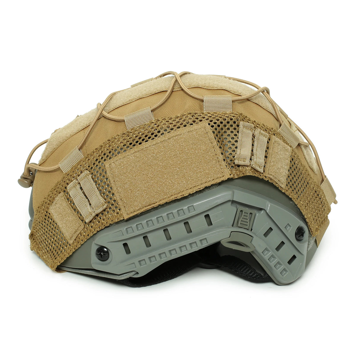 Tactical Helmet Cover - CP Camouflage, 1000D Nylon, Military Hunting Accessories with Elastic Rope (Helmet Not Included)