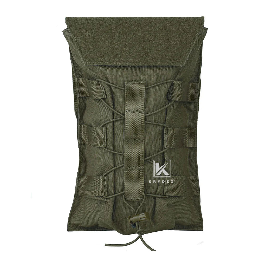 KRYDEX 500D Tactical 50 oz Hydration Carrier MOLLE Pouch Modular 1.5L Water Bladder Bag Pack Hunting Outdoor Hiking Accessories
