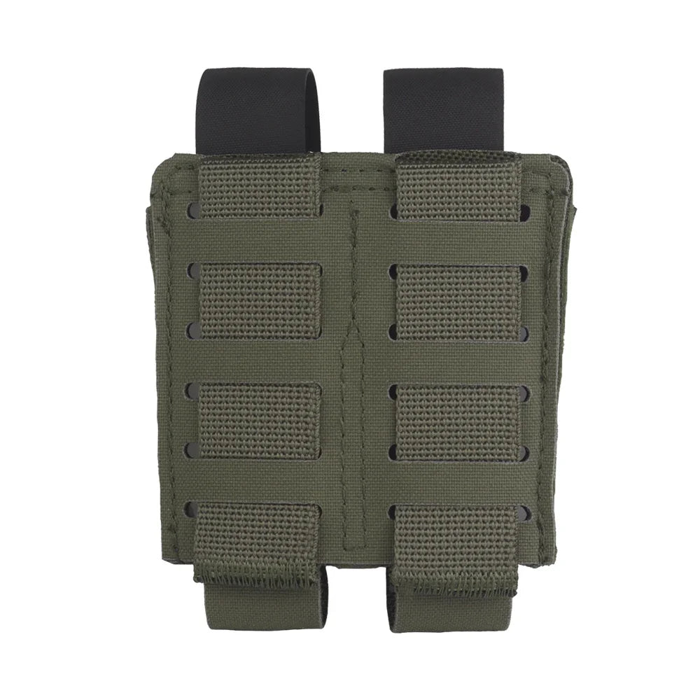 MOLLE Quick Release Waist Belt Accessories 9mm Dual Magazine Pouch for Hunting Vest