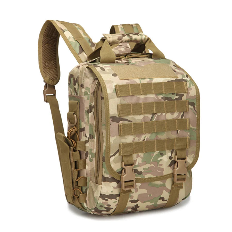 Tablet computer backpack, outdoor adventure tactical camouflage backpack, outdoor small waterproof backpack