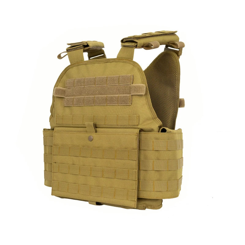 Men Tactical Vest Plate Carrier Yakeda 1000D Molle Chest Rig Waterproof Wear-Resistant Easy Operate Molle Tactical Accessory