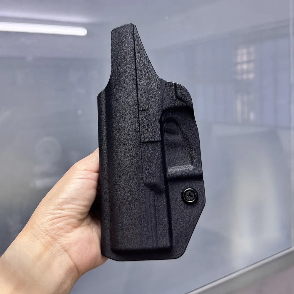 PVC Holster For 1911 Glock 17 19 26 43 43X Tauru M17 P07 P365 PPQ Inside Waistband Concealed Carry Belt Clip Stack Pouch