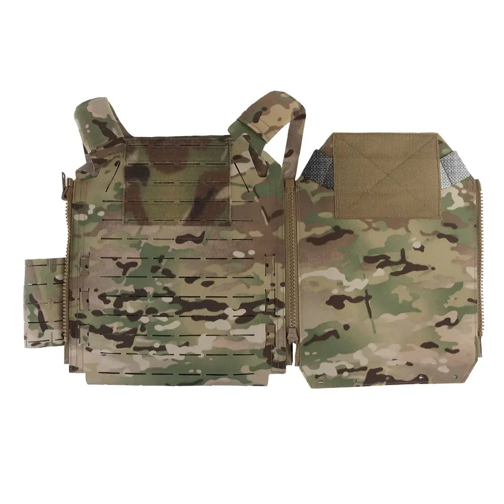 Tactical Knight Molle Camouflage Vest Quick Release Plate Carrier Lightweight Back Panel Hunting Airsoft Gear