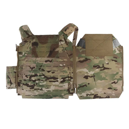 Tactical Knight Molle Camouflage Vest Quick Release Plate Carrier Lightweight Back Panel Hunting Airsoft Gear