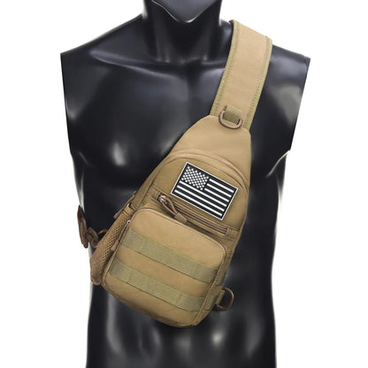Multi functional daily commuting travel crossbody bag, chest bag, small shoulder bag with multiple pockets