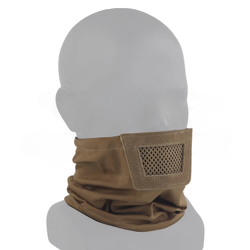 Folding Protective Knight Mask Padded Mesh Breathable Half-face Sport Mask Party Camping Outdoor Portable Breathable Face Mask