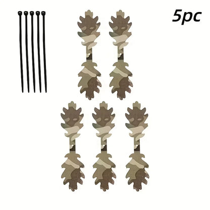 5Pcs 3D Camouflage Strip Tactical Decor Accessories For Helmet Backpack Ghillie Suit Outdoor Hunting Camo Decoration Accessories