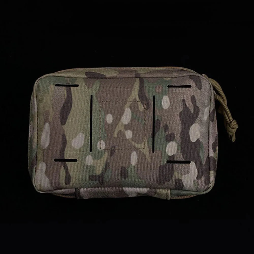 Tactical Bag Phone Folding Navigation Board Pouch Double Zipper Outdoor Hunting Airsoft Dustproof Mobile Phone Protective Bag