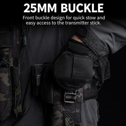Tactical FPV Drone Fast Deploy Pouch MOLLE Quick Access Carrier Bag Remote Controller Storage Bag for Outdoor Training Gear Kit