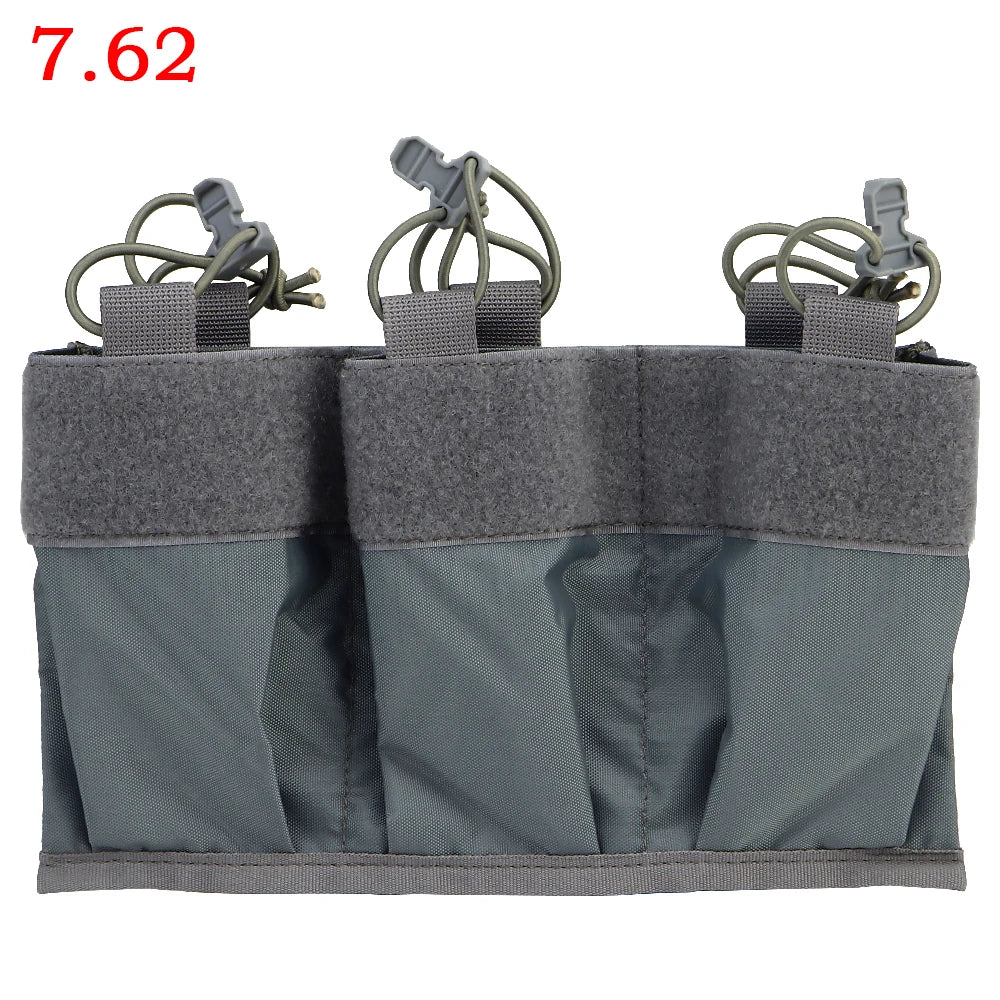 556 762 Triple Magazine Pouch Kangaroo Insert M4 AR Magazines Hunting Bag For DOPE Front Flap FCPC V5 Plate Carrier