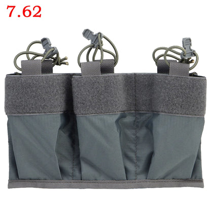556 762 Triple Magazine Pouch Kangaroo Insert M4 AR Magazines Hunting Bag For DOPE Front Flap FCPC V5 Plate Carrier