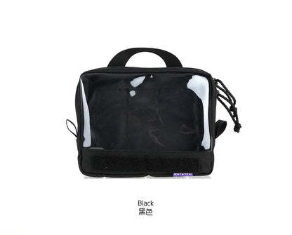 Visual Organizing And Storage Bag Made Of PET Material With Transparent Window Back Hook
