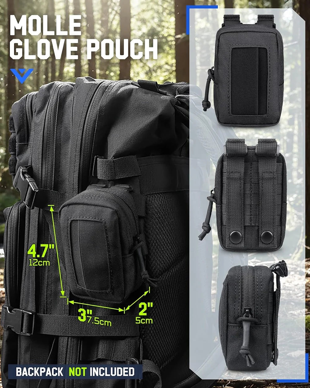 Disposable Glove Pouch Nylon Duty Belt Gloves Holder Outdoor Waist Belt Vest Accessory Pouch Tactical Hunting Bags Accessories