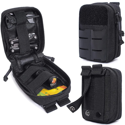 Tactical Small Molle Admin Pouch EDC Utility Duty Belt Pouch Gadget Waist Pack Medical Organizer Bag Wallet Purse