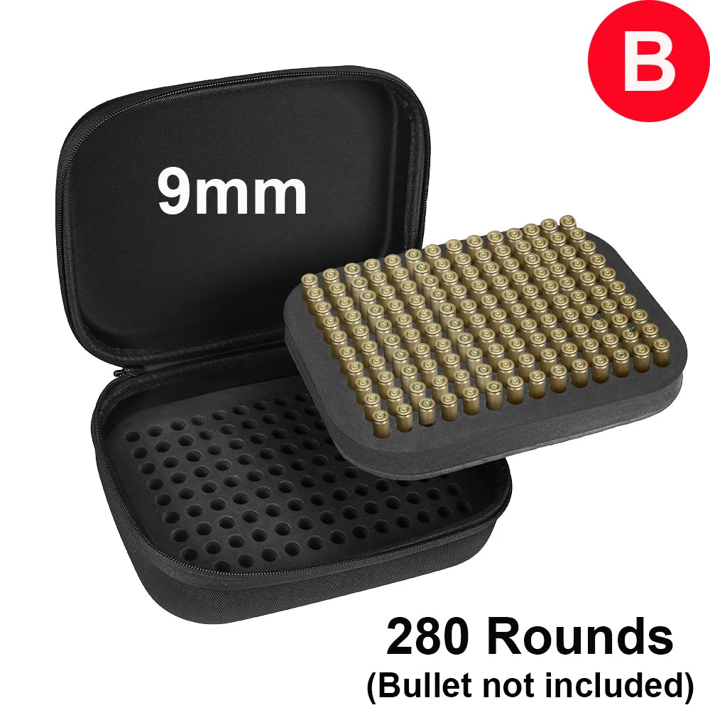 9mm .22LR .223/5.56mm Ammo Pouch Large Capacity Handbag for Ammunition Storage Box Hunting Cartridge Bag Bullet Case Organizer