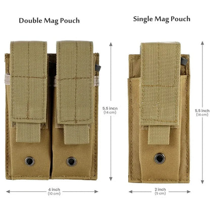 9Mm Morley Magazine, Double Pistol Mag Case, Tactical Vest Bag, Outdoor Hunting Flashlight Holder, Multi-tool Fanny Pack