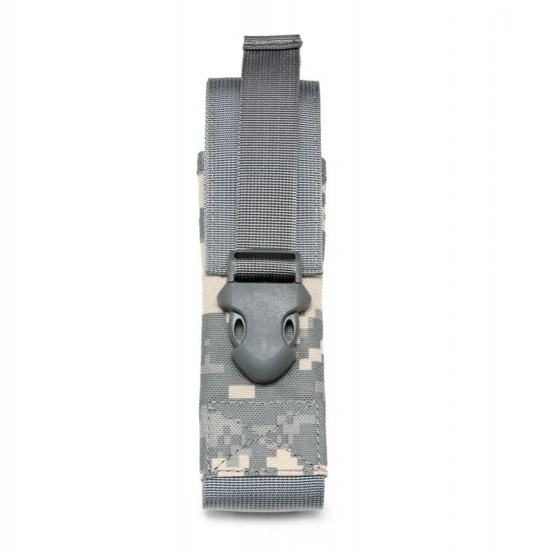Molle Flashlight Pouch EDC Torch Holder Waist Bag Outdoor Camping Hiking Hunting Tool Organizer Multi-Purpose Scissor Case