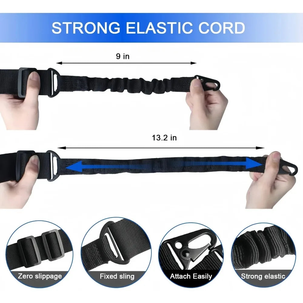 2 Points Tactical Sling Adjustable Shoulder Strap with QD Buckle Outdoor Hunting Camping Accessory