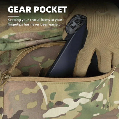 Drop Pouch Hand Warmer Muff, Stowable Fanny Pack for Winter Outdoor Hunting Camping Hiking Football Fishing Airsoft Accessories