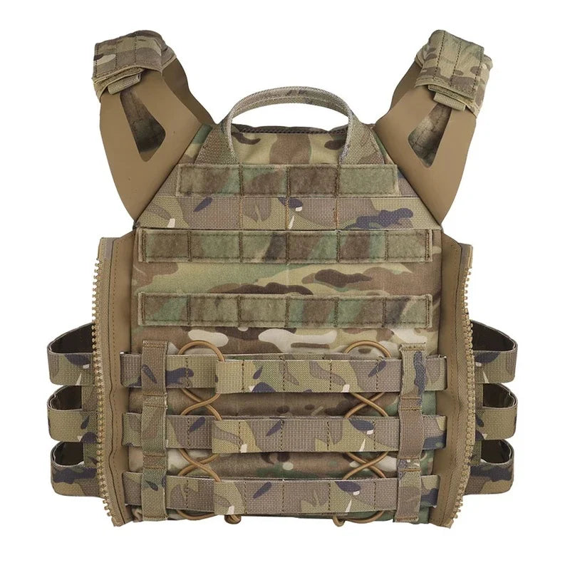 Tactical MOLLE Quick Release JPC 2.0 Plate Carrier Vest Lightweight Storage Design For Outdoor Airsoft Hunting Combat Training