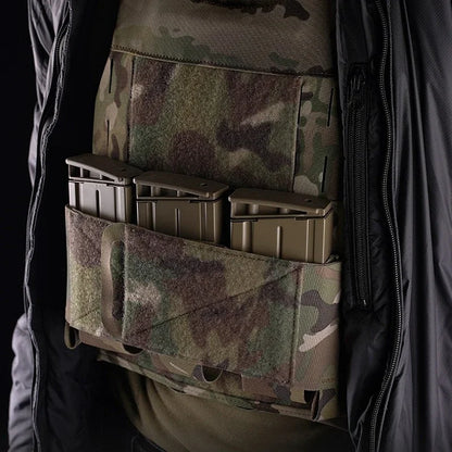 Hunting Triple 762 Magazine Pouch Elastic Retention Hook&Loop MAG Holder Built-in Plate Carrier Vest Accessory Hunting Airsoft