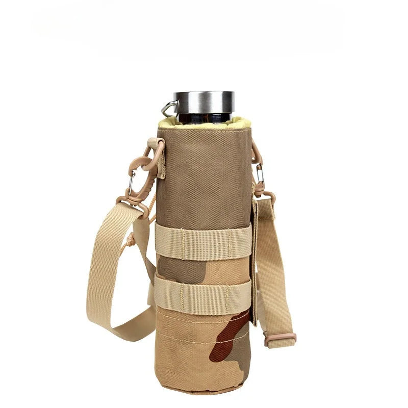 Tactical Water Bottle Holder, MOLLE Water Bottle Pouch 600D Oxford Waterproof Bottle Carrier for Outdoor Hiking Camping Cycling