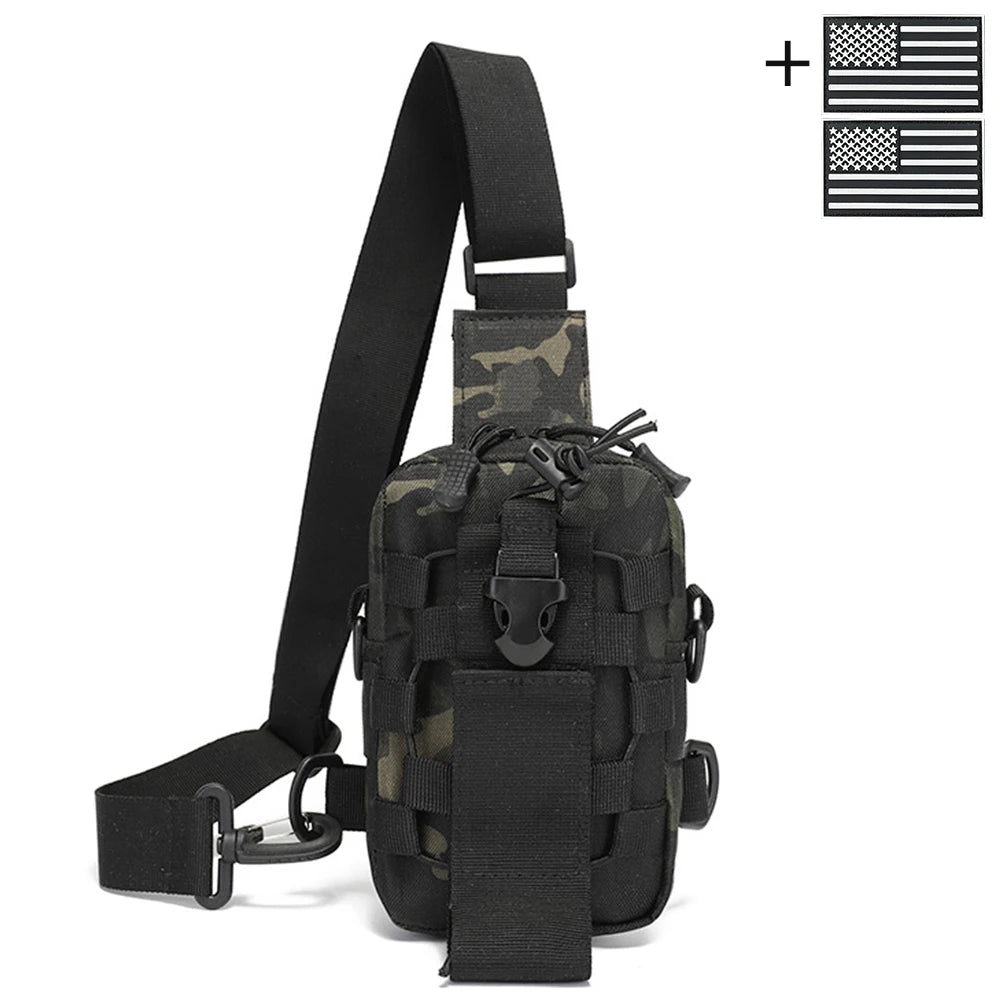 Outdoor water bottle chest bag small crossbody bag cycling multifunctional tool bag