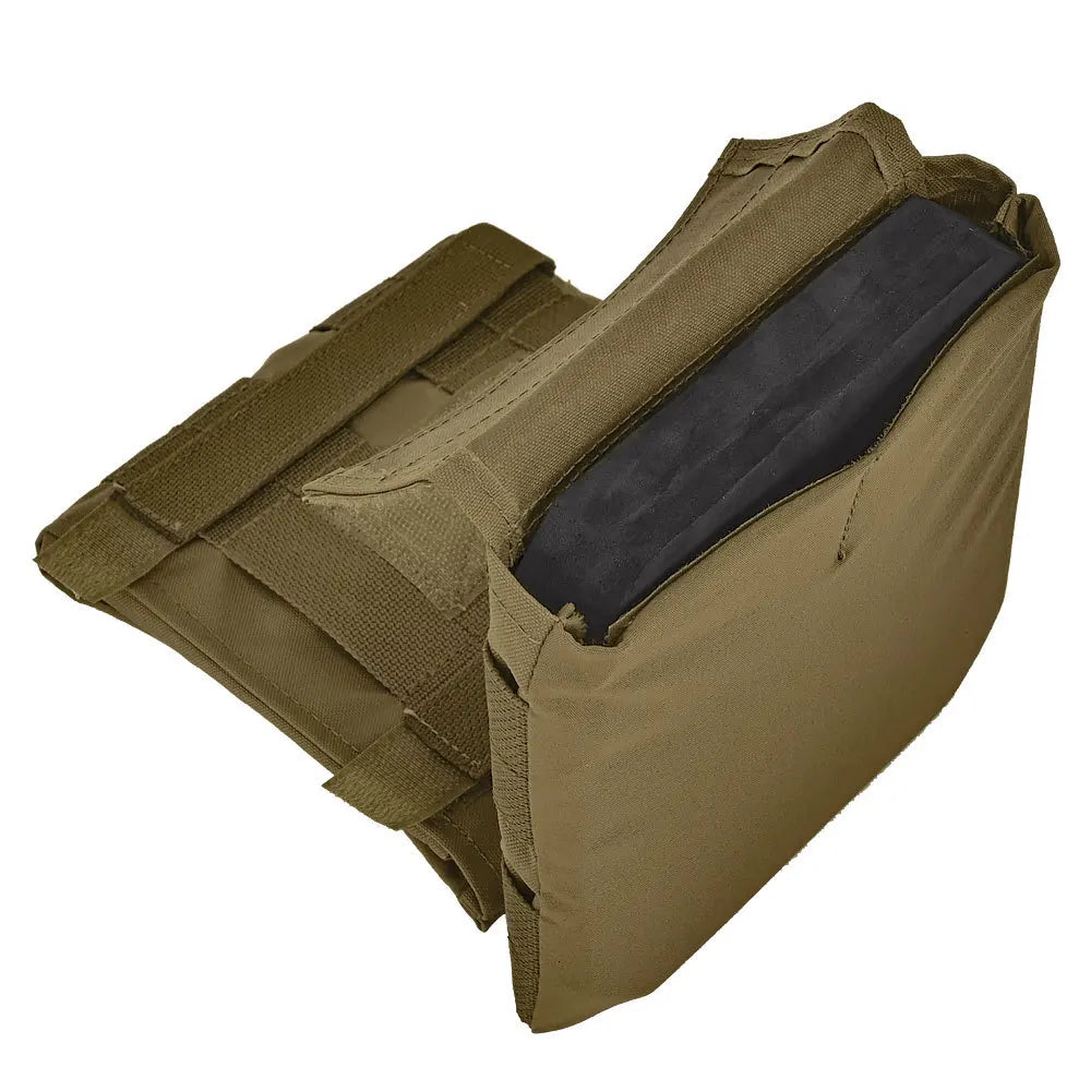 6x6 Inch Mini EVA Strike Face Side Armor Plate Pouch Pair Tactical Hunting Vest Black Lining Soft Flexible High Density Foam