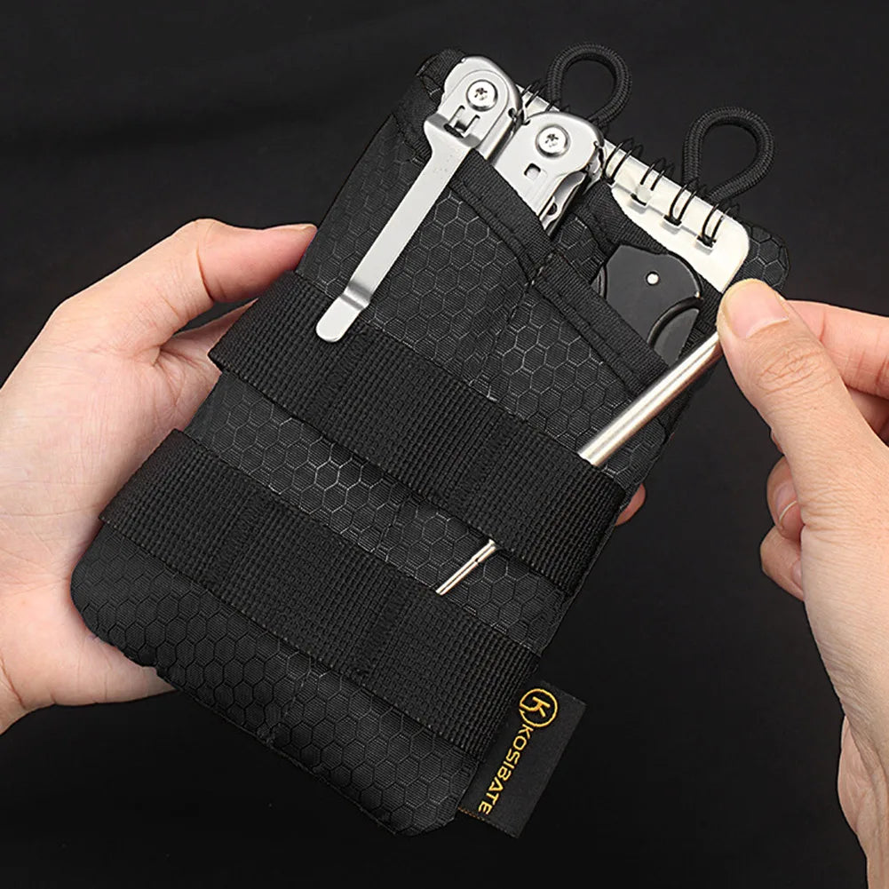 EDC Tactical Tool Bag Foldable Mini EDC Pouch Sundries Bag Phone Pouch Key Card Case Organizer Waist Wallet Molle Shoulder Bag