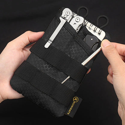EDC Tactical Tool Bag Foldable Mini EDC Pouch Sundries Bag Phone Pouch Key Card Case Organizer Waist Wallet Molle Shoulder Bag