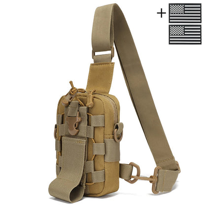 Outdoor water bottle chest bag small crossbody bag cycling multifunctional tool bag