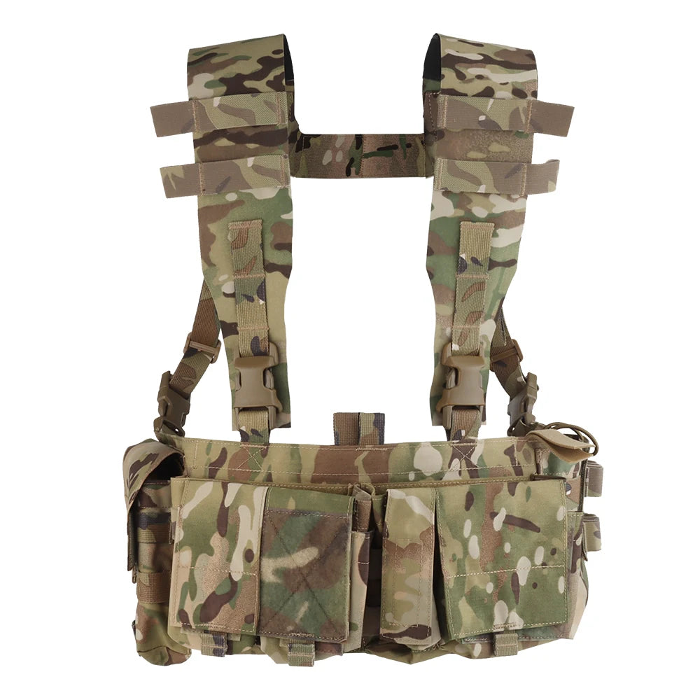 Tactical UW Patrol Chest Hanging Hunting Vest Patrol Bag with 8 Internal Functions Extended Storage Outdoor Men's CS Airgun Acc