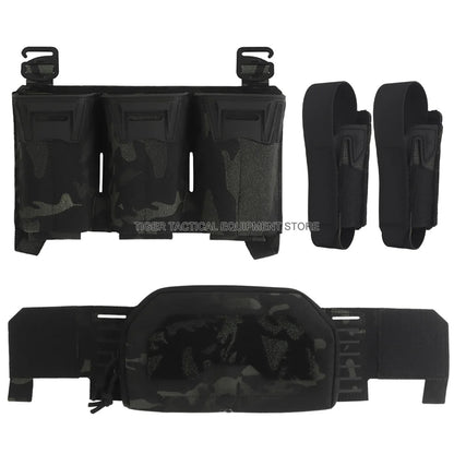 Tactical Multi-caliber Mag Pouch Placard 2nd Layer Admin Pouch Set MOLLE Quick Pull Airsoft Hunting Plate Carrier Front Panel
