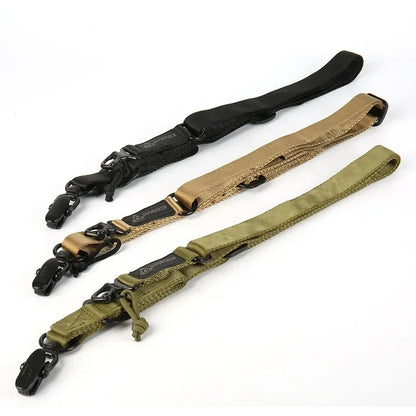 MS2 Tactics Mission Rifle Sling Double Point Rope Gun Strap CS Multifunction Lanyard Military  Sling Strap