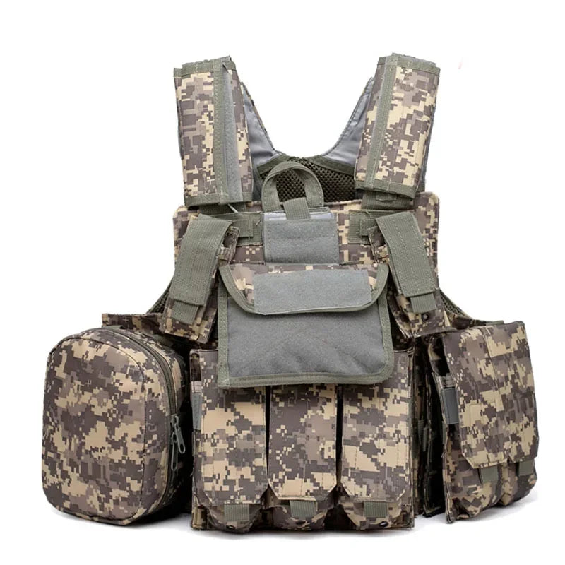Tactical Vest Airsoft Molle Combat Assault Plate Carrier Vest CS Wargame Outdoor Clothing Hunting Paintball Waistcoat