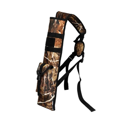 Tactical Arrow Quiver Large Capacity Back Holder 3-Point Shoulder Strap Archery Bag Durable Wear-Resistant Hunting Accessories