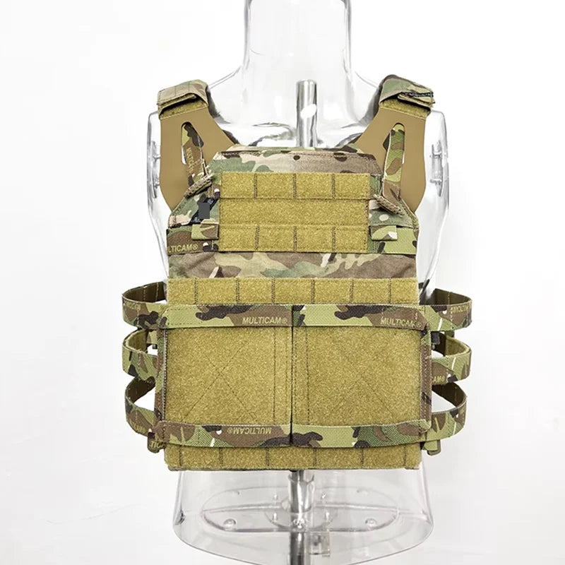 500D Fabric JPC2.0 Outdoor Tactical Vest Lightweight MOLLE Panel Insert Practical Modular Vest