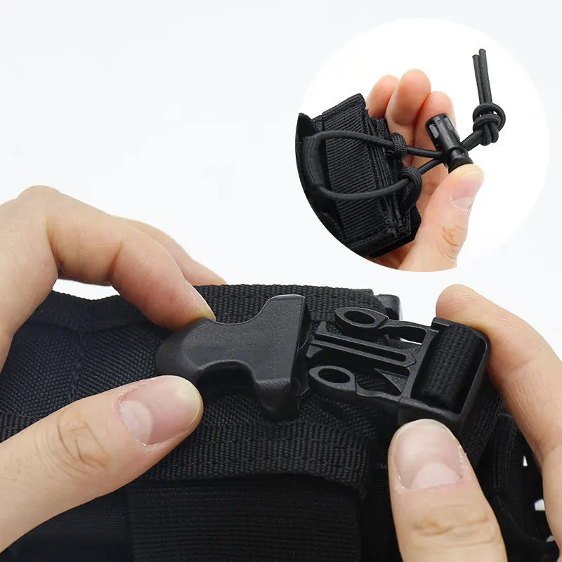 Tactical Radio Holder Shift Pocket Tactical Molle Pouch Walkie Talkie Holster Nylon Waist Belt Bag Pocket Hunting Accessories