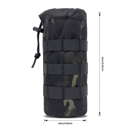 New Tactical Molle Water Bottle Bag Cup Holder Outdoor Camping Hiking Cycling Fishing Hunting Water Bottle Travel Kettle Carrier