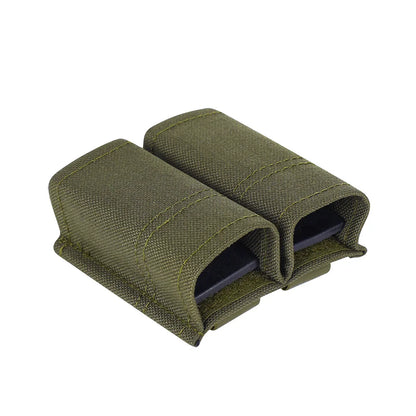 OPHIDIANTAC FAST 9MM Single/Double Mag Bag MOLLE Mag Pouch  Hunting CS Games Air soft Holder With Nylon Support Clip