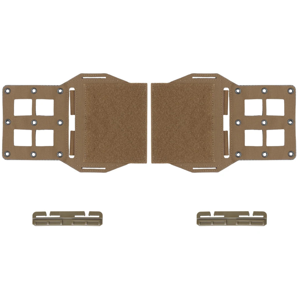 2Pcs LV119 Tactical Vest Plate Carrier MOLLE Expander Wing Radio/556 Mag Pouch Chassis Holder Quick Release Girdle Slide Buckle