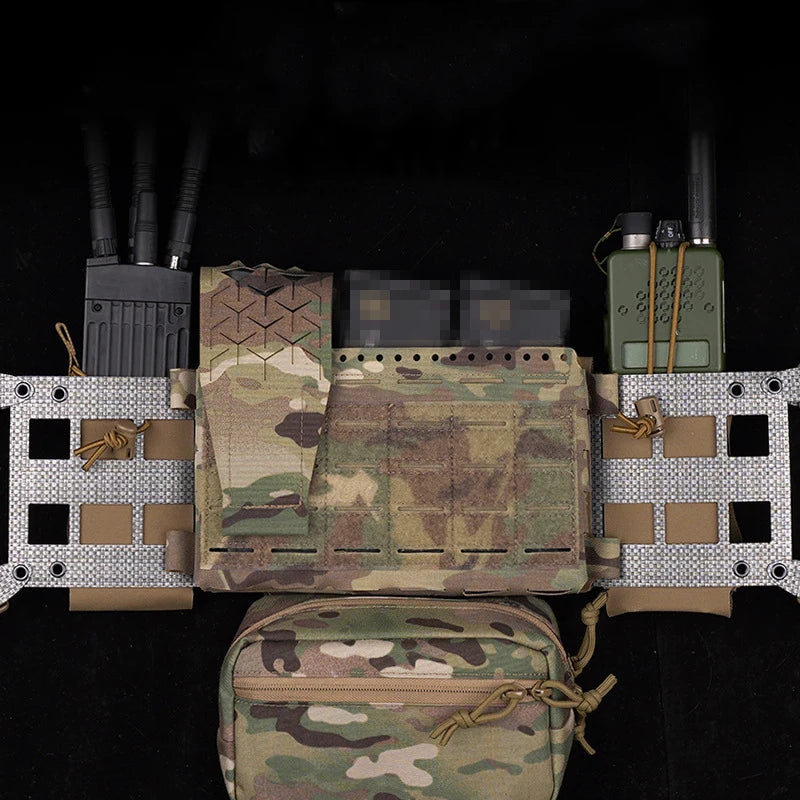 Multifuctional MK4 Chest Rig Expansion Chassis Vest Built-in MOLLE Radio MAG Pouch Expander Wing Hunting Airsoft Hanging Bag