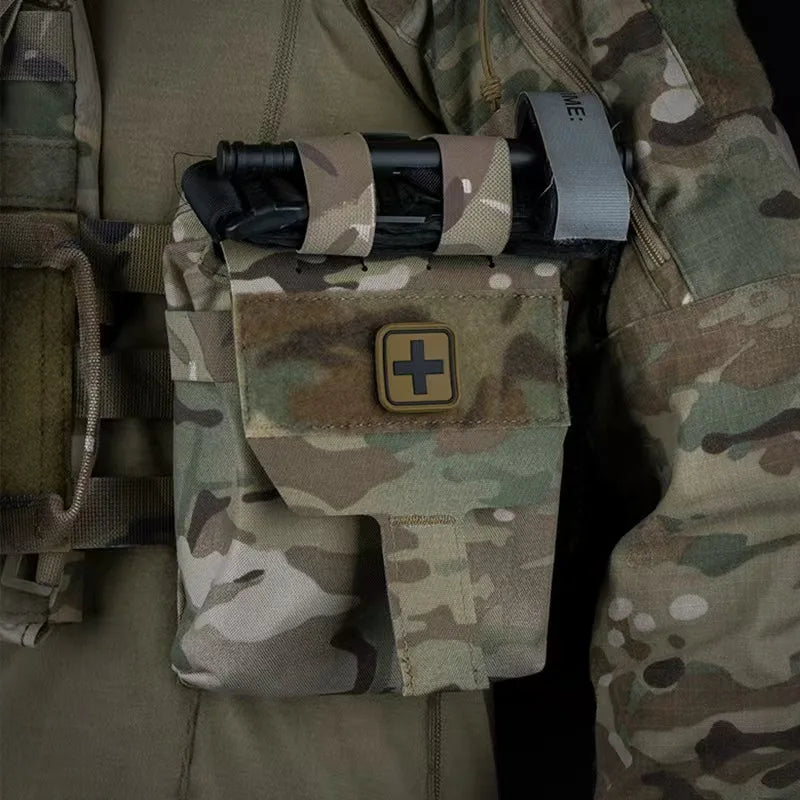 Molle bag for trauma first aid, suitable for car home travel, hiking and camping, emergency life-saving equipment