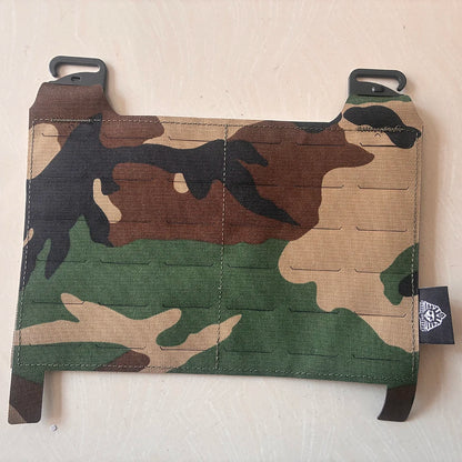 Tactical Vest Molle Front Panel Flat Pouch Expansion Conversion Board /Connecting Buckle Multicolor Laser Cutting