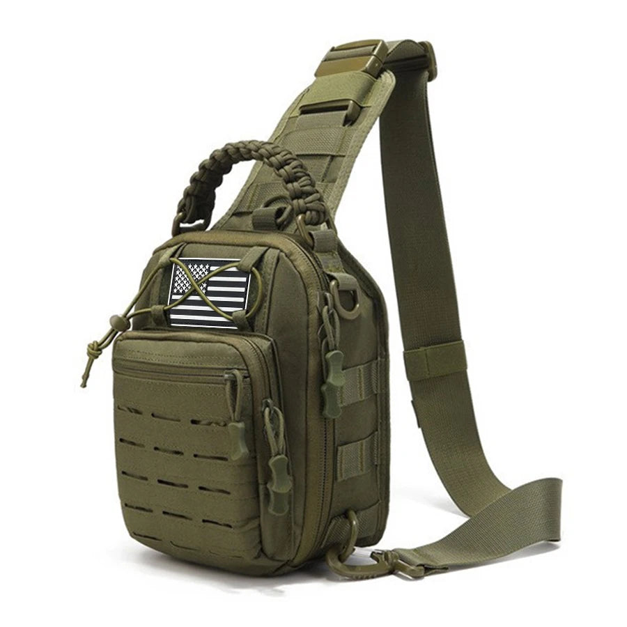 Multi functional chest bag, outdoor sports cycling chest bag, men's single shoulder diagonal cross bag