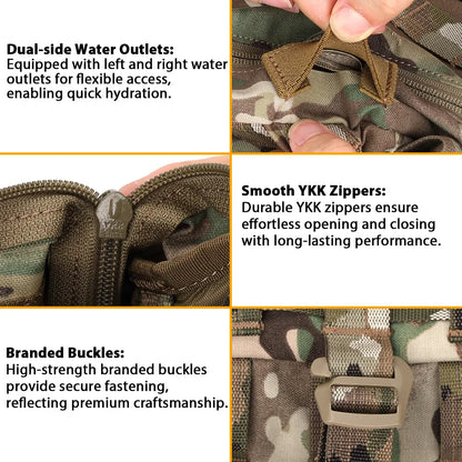Tactical Vest Hydration Helmet Bag Molle Expansion Backpack Hunting Equipment Airsoft Gear for CPC AVS K19 K-ZERO JPC V5