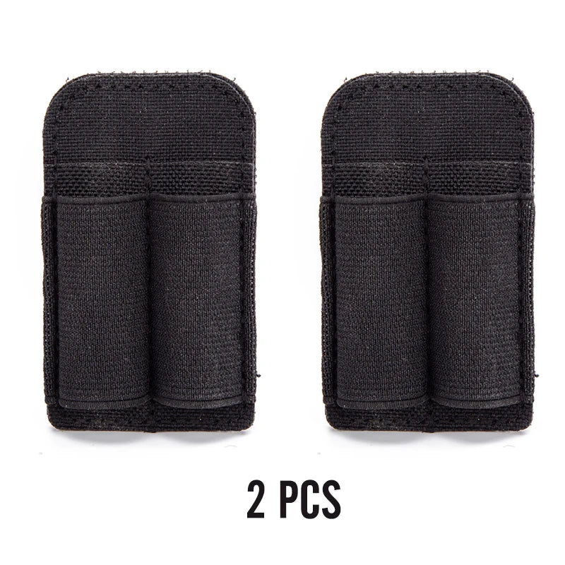 Tactical 2 Rounds Buttstock Ammo Pouch 7.62mm Bullet Magazine Hunting Accessories 2 Hole Ammo Shell Holder Shotgun Bullet Pouch