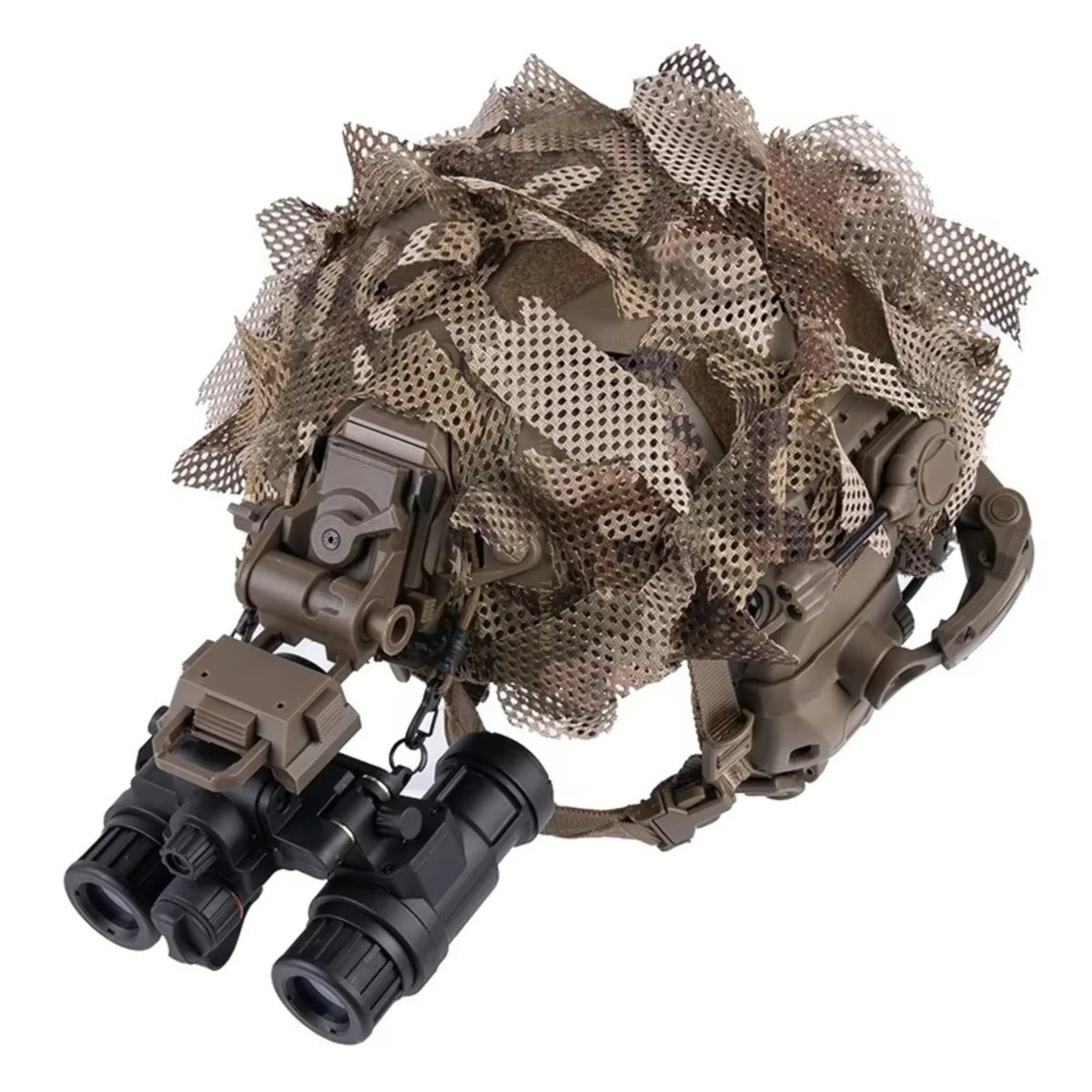 Tactical Lightweight Mesh Helmet Cover, Breathable Fast Helmet Camouflage Cover for Hunting Airsoft Training Wargame