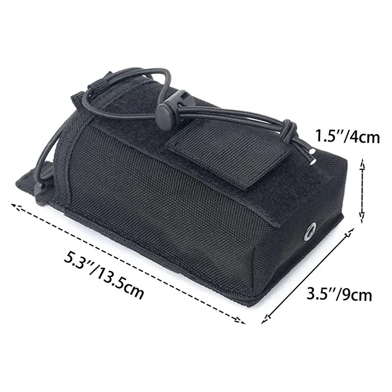 Tactical Radio Holder Molle Radio Pouch Case Heavy Duty Radios Holster Bag for Two Ways Walkie Talkies Baofeng Hunting Equipment