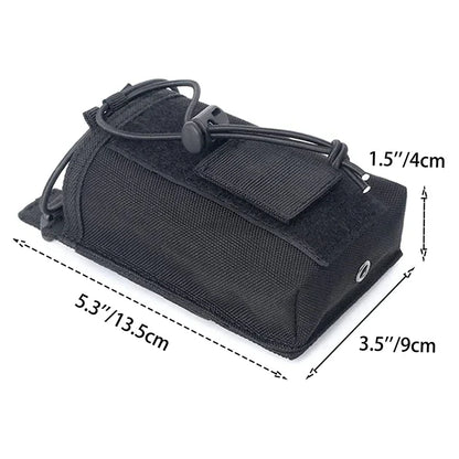 Tactical Radio Holder Molle Radio Pouch Case Heavy Duty Radios Holster Bag for Two Ways Walkie Talkies Baofeng Hunting Equipment